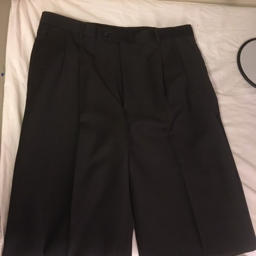 Tuta Hart Schaffner Marx Young Uomo Shop Grigio Scuro Sottile Check 42L 36W 30L FS! - Foto 11 di 12