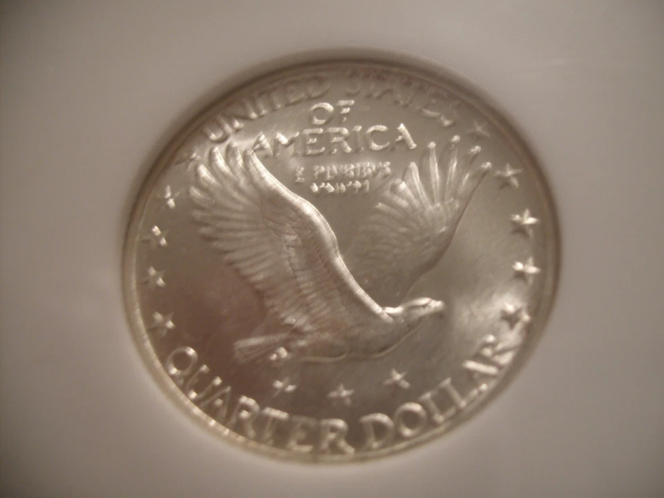 1924 D STANDING LIBERTY QUARTER - NGC MS 66 - NICE STRIKE & ORIGINAL MINT LUSTER - Image 4 of 4