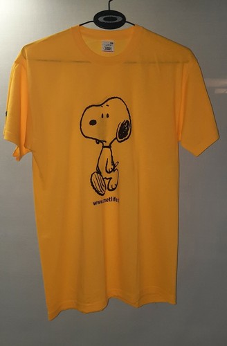 Snoopy Maglietta Gialla Misura M