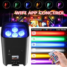 108W LED Uplighting APP Wireless Rechargeable RGBWA UV Par Light Battery Powered