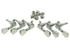 Wilkinson 3L3R E-Z-LOK Post Guitar Tuners Tuning Keys with Tulip Buttons Chrome
