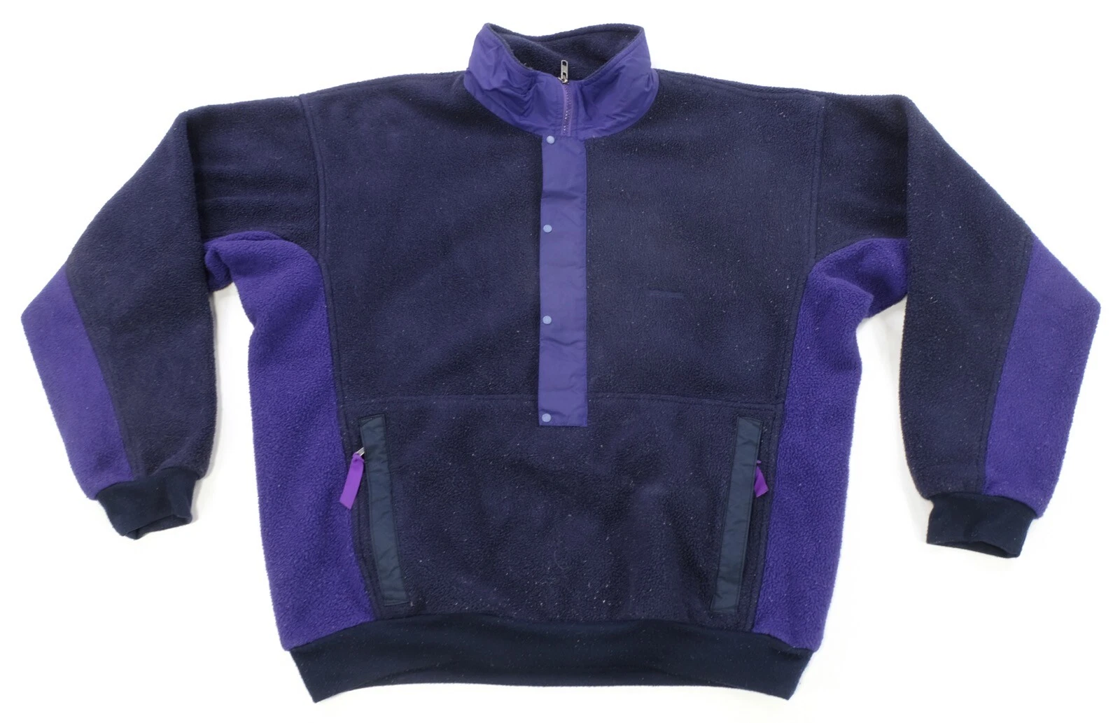 patagonia rare vtg 3/4 snap-t zip pouch pullover fleece 90s jacket