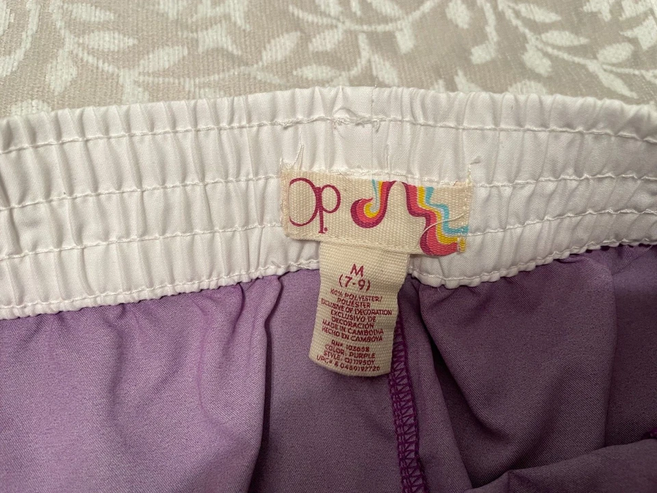 Pantalones cortos de natación OP, púrpura, fucsia, magenta, M (7-9), usados en excelente estado Foto 3 de 4