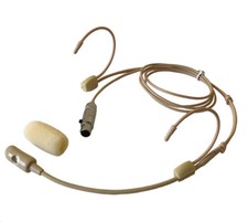 Omnidirectional Double Earhook Headset Mic fits SHURE Wireless Transmitters
