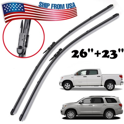 Xukey Front Windshield Wiper Blades Kit For Toyota Tundra Sequoia 2007 26 23 Ebay