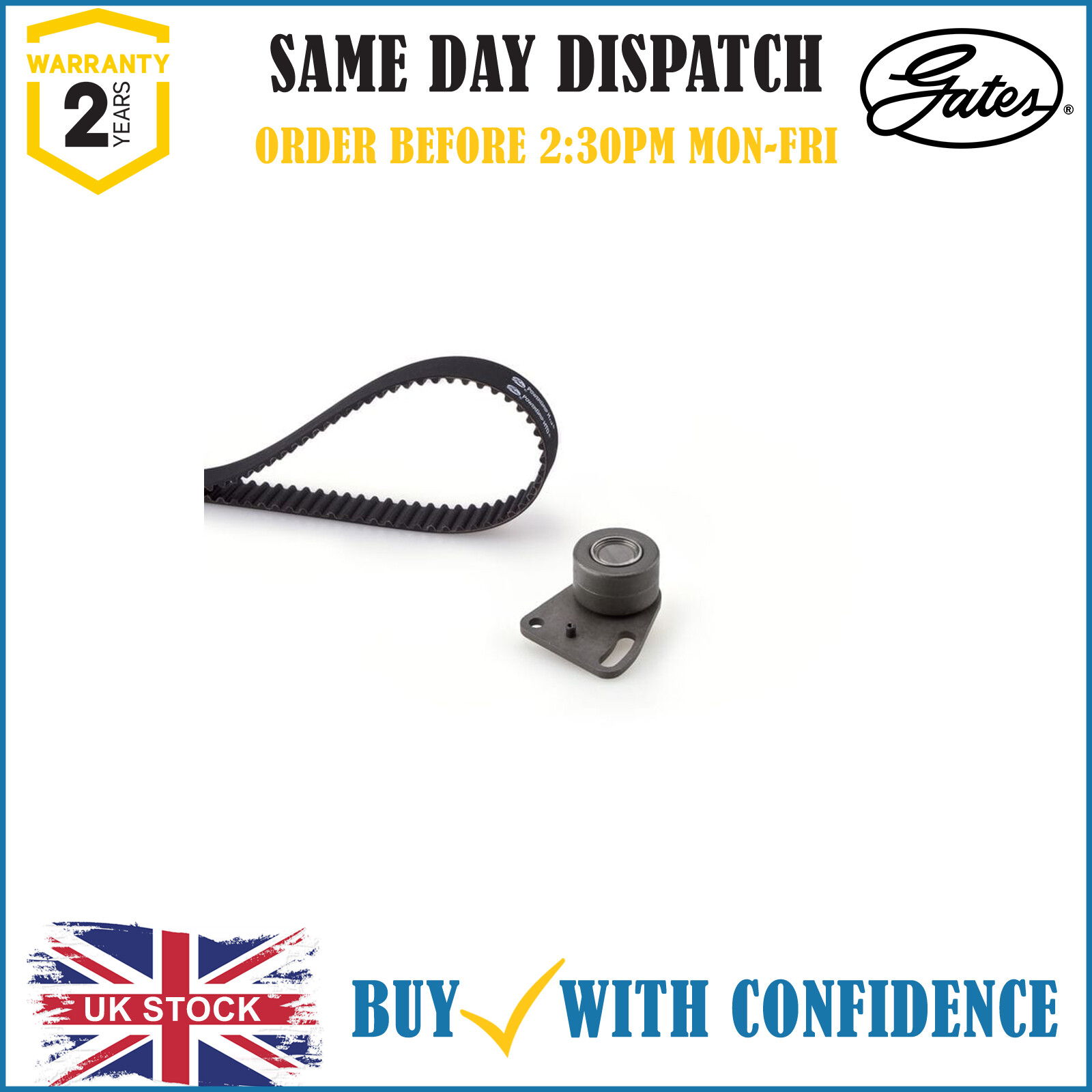 Timing Belt Kit Fits Ford Capri Cortina Cortina Coach Granada GATES K015068 - Image 5