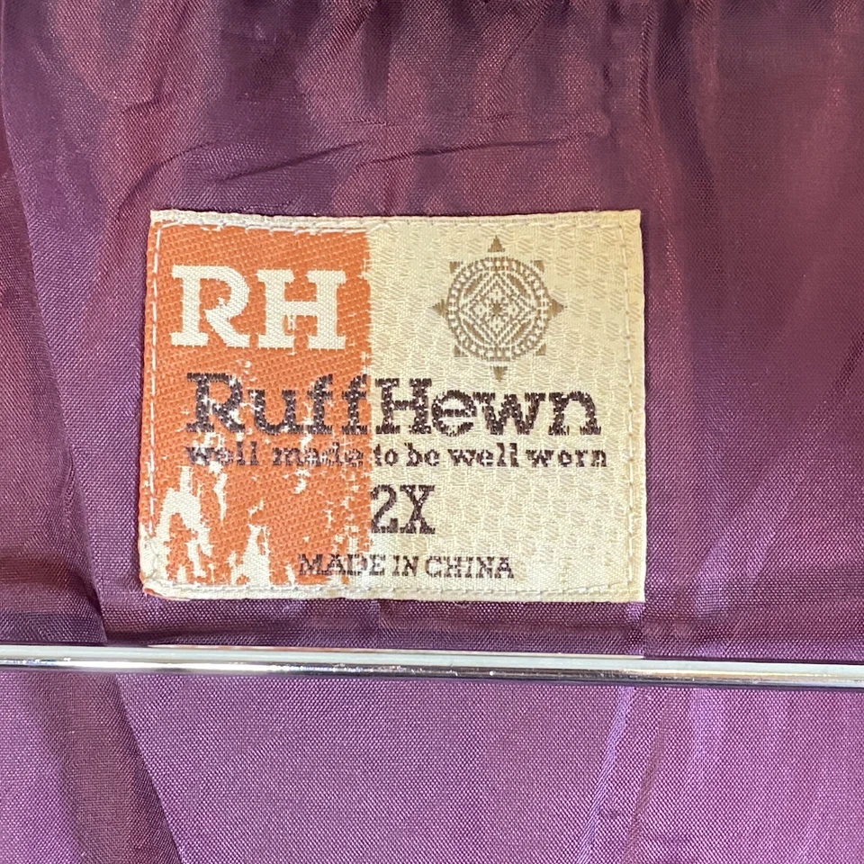 Chaleco acolchado tallado con volantes para mujer talla 2XL Regal ciruela madera botones bolsillos cremallera completa Foto 2 de 4