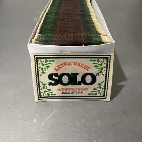 Vintage Solo Jeans Label Made In USA Authentic 300 Embroidered Labels