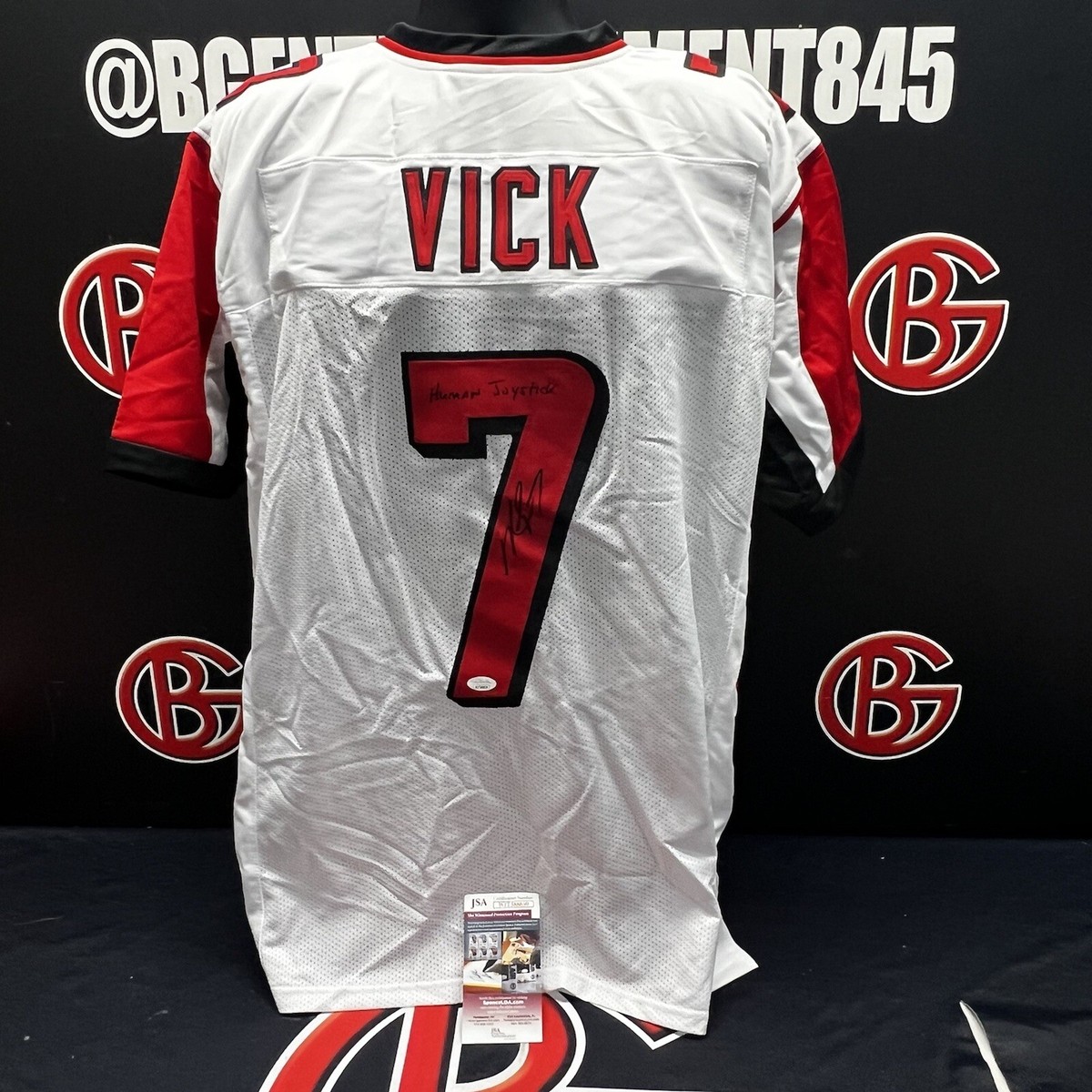 Michael Vick Autographed Atlanta Falcons Jersey Inscribed “Human
