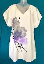 New York Company Floral Print Short Sleeve Shift Dress sz.M