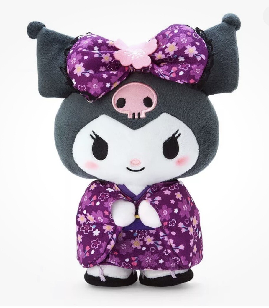 Sanrio Hello Kitty Kuromi stuffed toy (Sakura Kimono) From japan