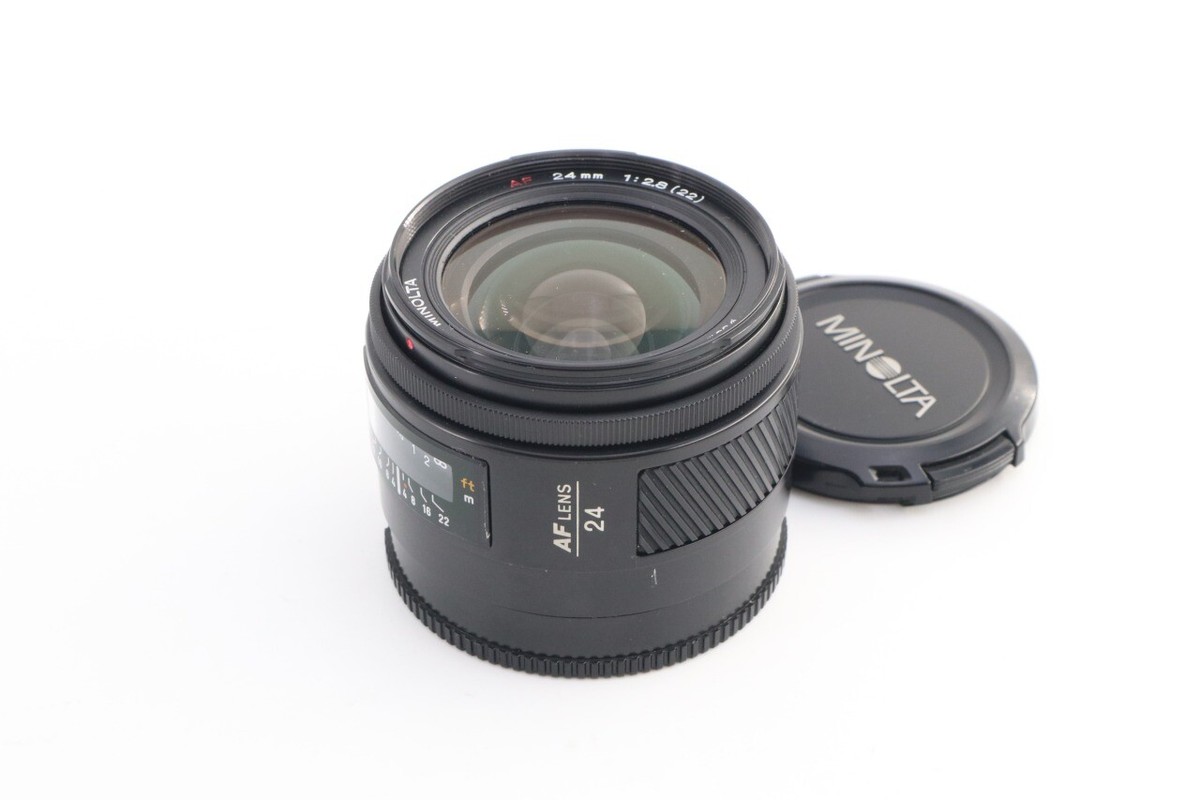 Minolta ミノルタ AF 24mm f2.8 Lens MINOLTA AF 24mm F2.8 (22) Lens Serial: 144* B Rank | eBay