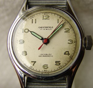 military style wrist watch