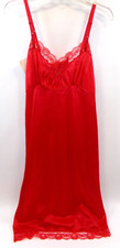 Richform Midi Lingerie Nightgown Womens Red Size 34 Vintage NWT
