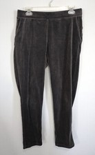 House of Harlow 1960 Gray Velvet Velour Joggers Comfy Lounge Pants Medium