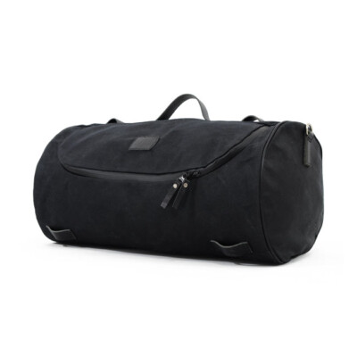 Longride Gepäckrolle Roll Bag Waxcotton Wide, Schwarz, für Harley-Davidson