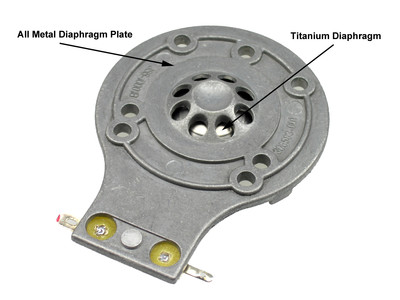 Deutsche Grammophon 2 Diaframmi In Metallo Per Corno JBL TR Series (TR105, TR125, TR126, TR225) - Ricambio 2412H-1 Ricambio Driver Alta Frequenza 2412h-1 Ss Audio - Foto 3