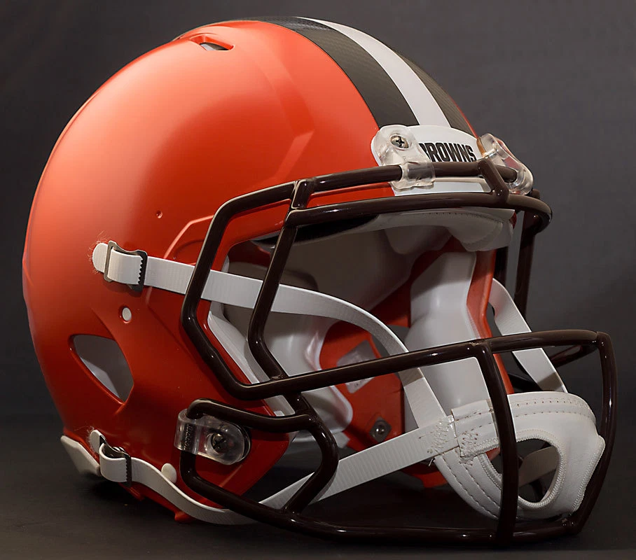 Máscara facial/protetor facial capacete de futebol CLEVELAND BROWNS Riddell Speed CU-S2BD-SW - Imagem 3 de 4