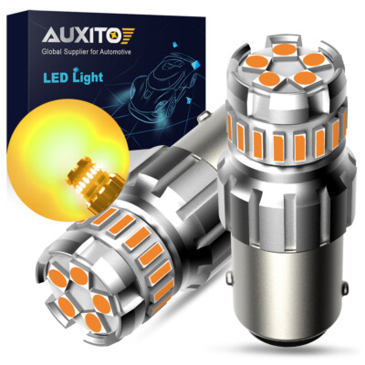 3157 Led 4-Pack AUXITO 3157/3757 Amber LED Turn Signal Bulbs - For