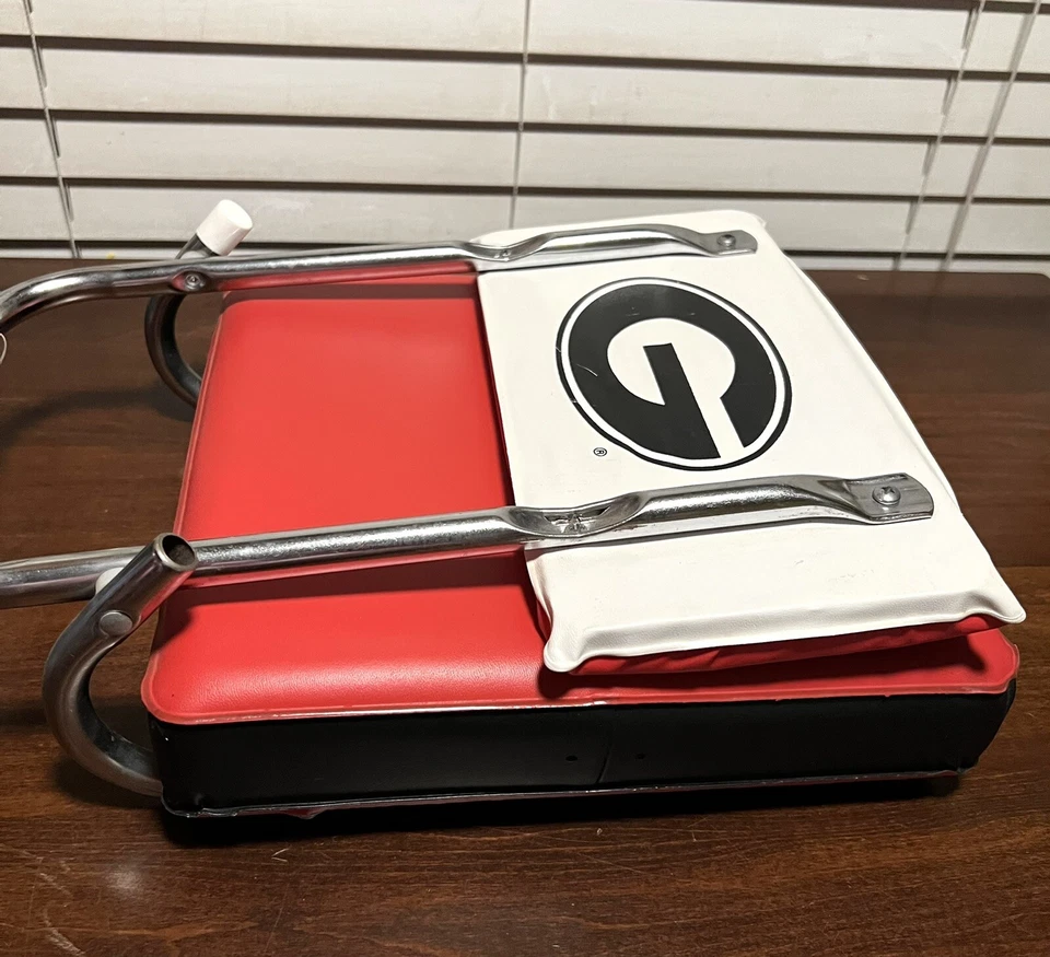 Cadeira almofada assento estádio Georgia Bulldogs vintage vermelha e preta National Champs - Imagem 3 de 4