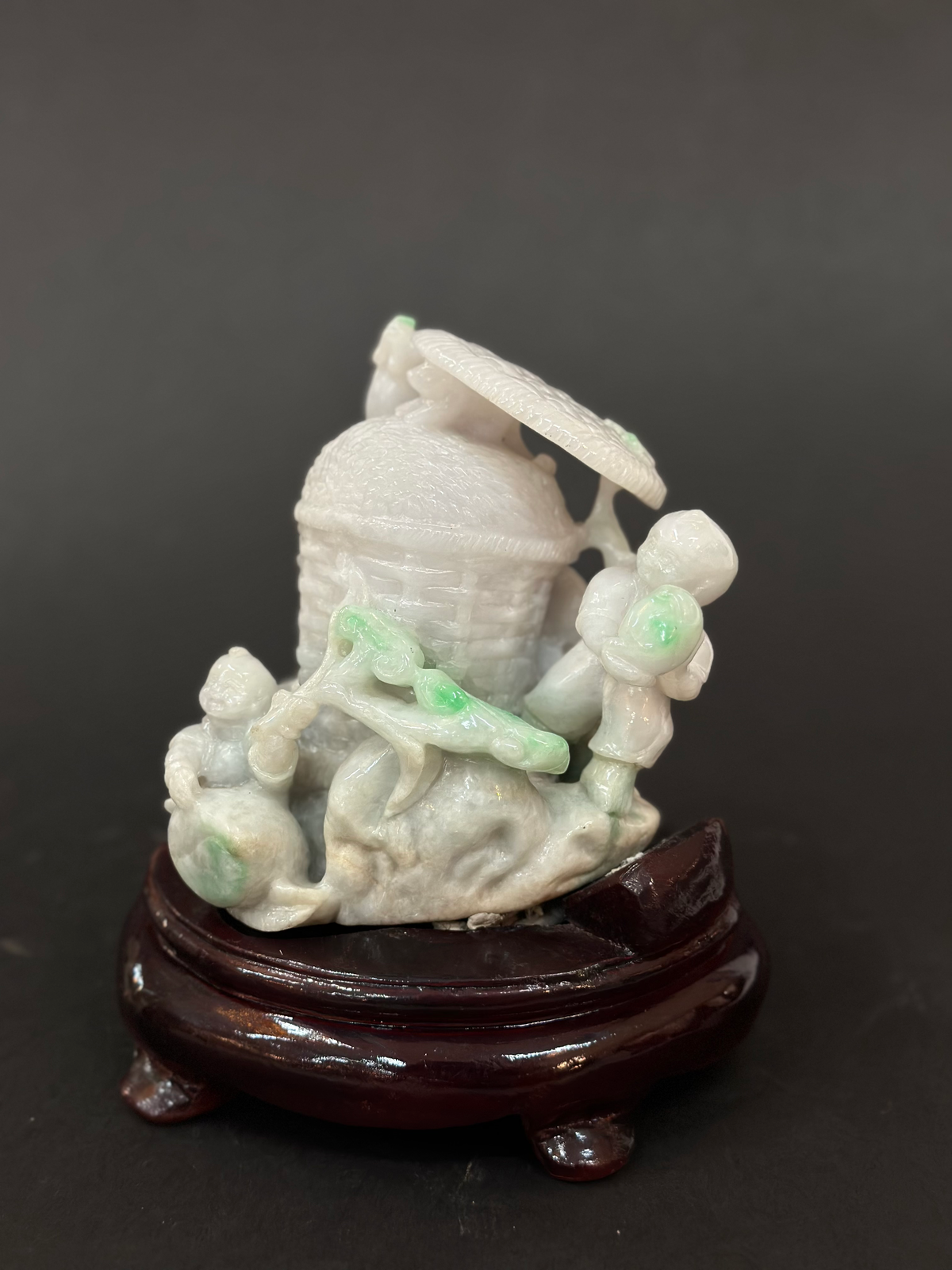Pale Blue and Vibrant Green Jade Figures eBay
