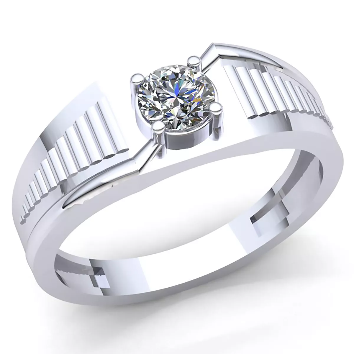 Solitaire diamond ring for men sale