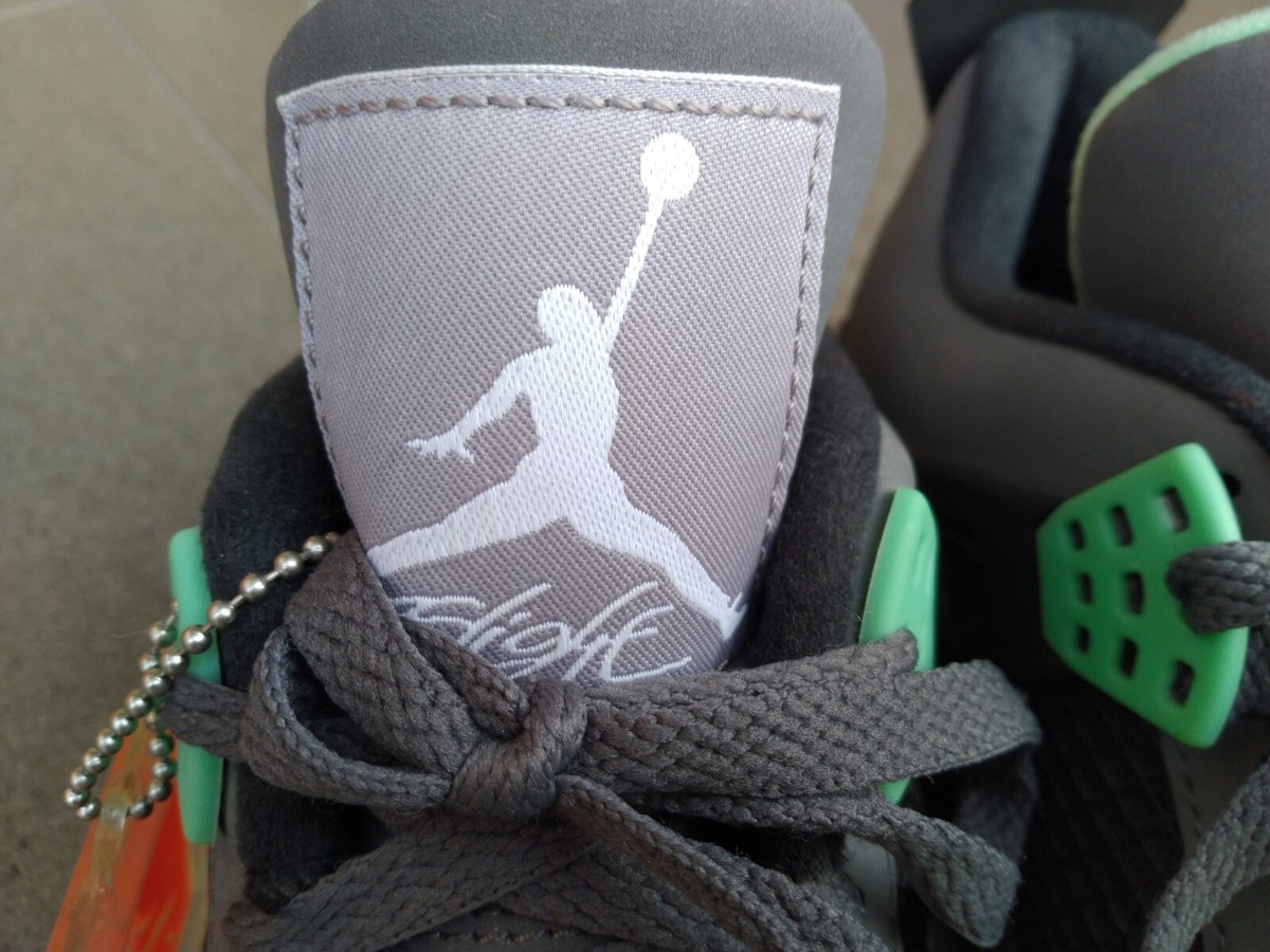 Nike Air Jordan 4 Retro Green Glow Mens US 9 | eBay