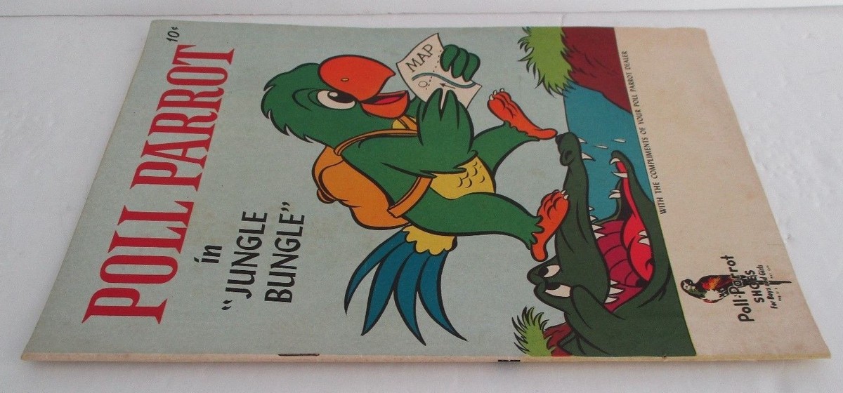 1958 POLL PARROT in Jungle Bungle Promotional Comic from Poll