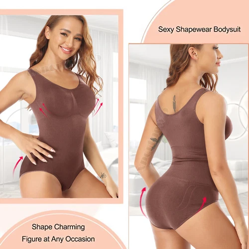 Shapewear Body Tank Tops Damen Bauchkontrolle Taille Trainer Ganzkörper Shaper - Bild 15 von 41