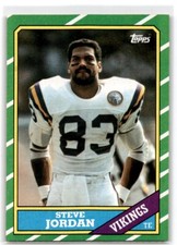 1986 Topps Steve Jordan RC Minnesota Vikings #298
