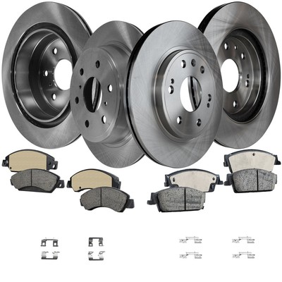 Front and Rear Brake Disc Rotors and Pads Kit For 2007 Chevy Tahoe and GMC Yukon
