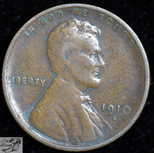 1910 S Lincoln Wheat Cent, Penny, Very Fine Condition, Free Shipping, C6404