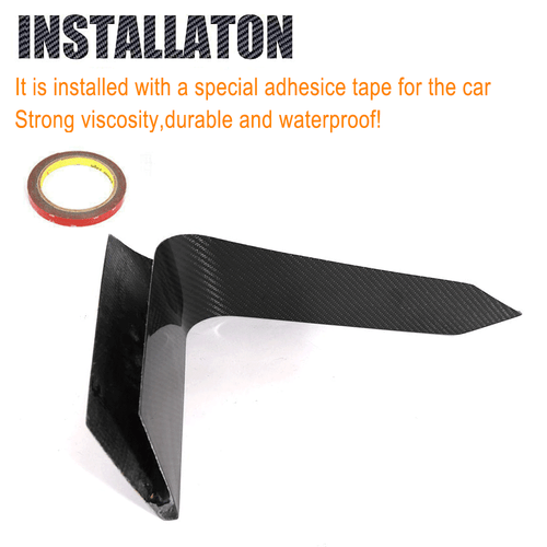 2x Divisor de cubierta de luz antiniebla delantera Canards alerón aletas de carbono para Audi TT RS - Imagen 10 de 11