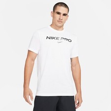 Nike Pro Men's Casual Training Shirt White DA1587 100