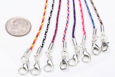Braided Choker Necklace Bracelet Anklet Silver Lobster Clasp 1.18 mm lightweight