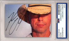 SIGNED Kenny Chesney Album Cover Card Photograph Picture PSA DNA COA Certified