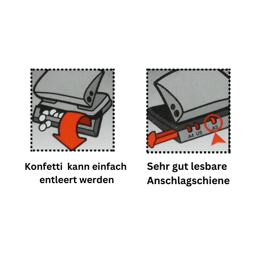 Locher + Hefter Set Maped Advanced Papierlocher Tacker Heftgerät Bürolocher - Bild 3 von 4