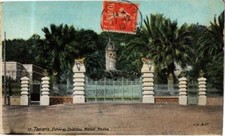 Old postcard ed. AQUA 37 TAMARIS Entrée du Chateau Michel Pacha (214941)