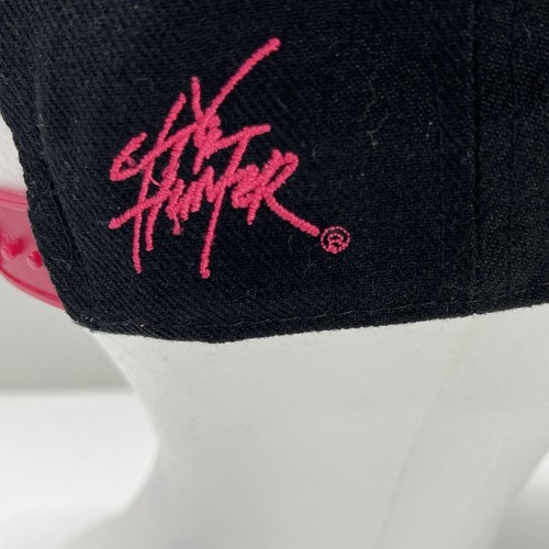 City Hunter Washington DC Snapback Adjustable Hat Embroidered Black And Pink Cap - 第 5/8 張圖片