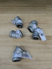 5 Pack 3/8 in. FPT x 3/8 in. Dia. FPT Galvanized Malleable Iron Elbow