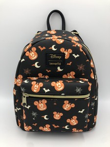 NEW Disney Loungefly Mickey Mouse Pumpkin Halloween Mini ...
