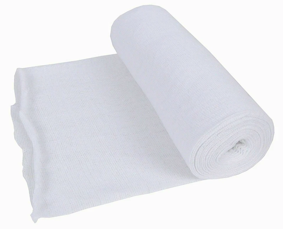 100% Cotton Cheese Cloth Food Strain Muslin Gauze Draining Fabric 44" By Meter - Image 2 of 4