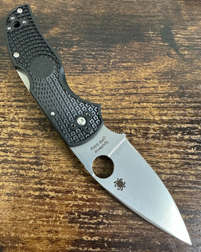 Spyderco Native 5 Lightweight Knife Black FRN CPM S30V - C41PBK5 FACTORY SECOND