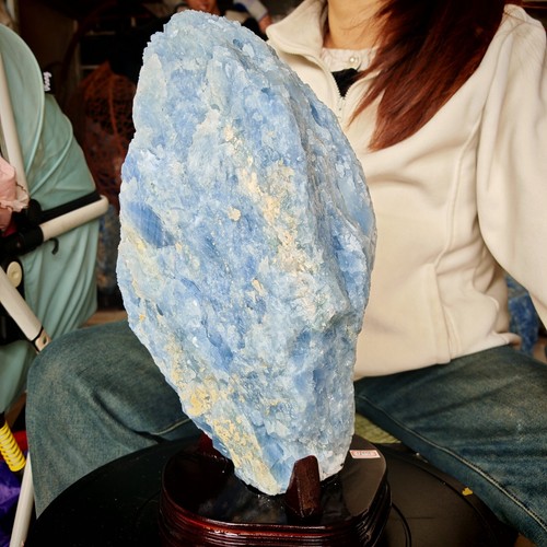 36.74LB Natural crystal Blue Calcite specimen healing decoration - Picture 10 of 23