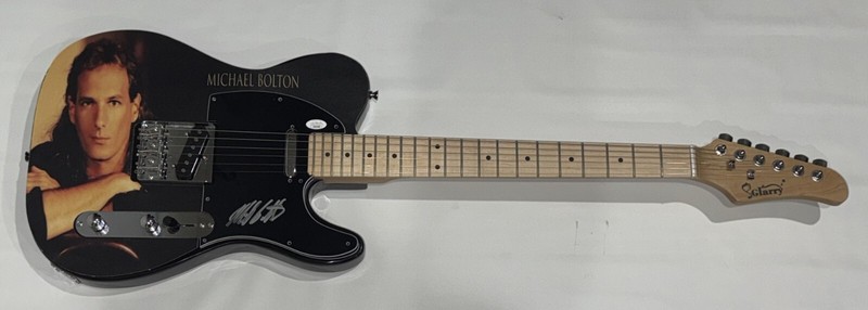 MICHAEL BOLTON SIGNED CUSTOM ELECTRIC GUITAR TIME, LOVE AND TENDERNESS JSA COA