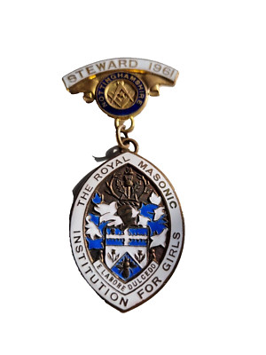 The Royal Masonic Institution For Girls 1961 Stewards Jewel Medal