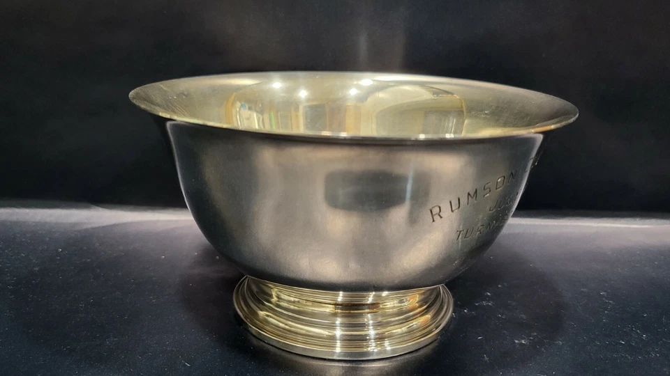 Cuenco de plata de ley Stieff 1961 vintage Foto 4 de 4