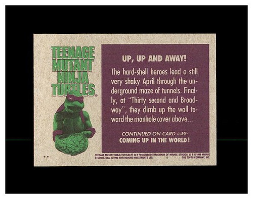 1990 TOPPS TEENAGE MUTANT NINJA TURTLES TMNT YOU PICK CARDS, STICKERS & PUZZLE - Picture 96 of 290