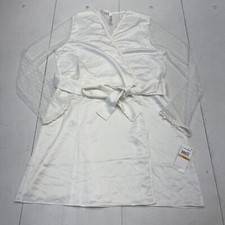 Flora Nikrooz Ivory Showstopper Robe Women s Size Small New Defect