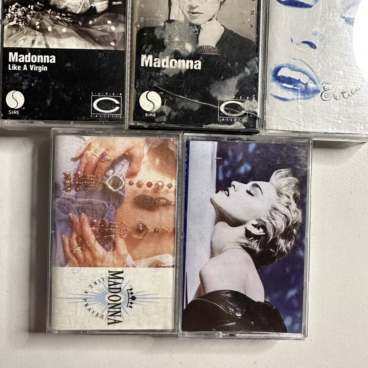MADONNA Cassette Tape Lot Of 5 Like A Player True Blue Like A